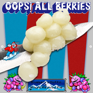 Oops! All Berries promo with rosin balls on dab tool